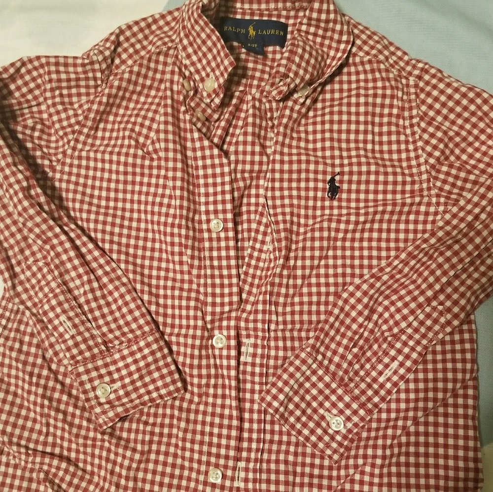 Boys Ralph Lauren Gingham Button Down